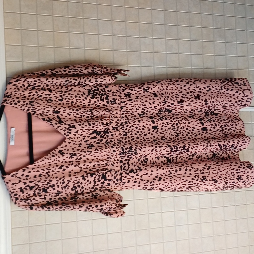 Rickis Blush Leopard Print Dress